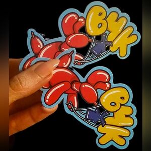 Dutch Bros Limited Edition  Colorful Balloon Dog Stickers ✨️Nwt✨️ Buck For Kids